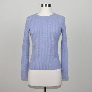 Merona Light purple cable knit sweater Size M
